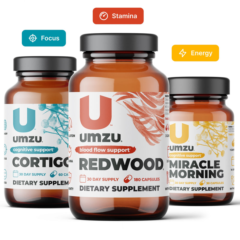 All-Day Energy Bundle: Redwood, Cortigon & Miracle Morning Bundles UMZU   