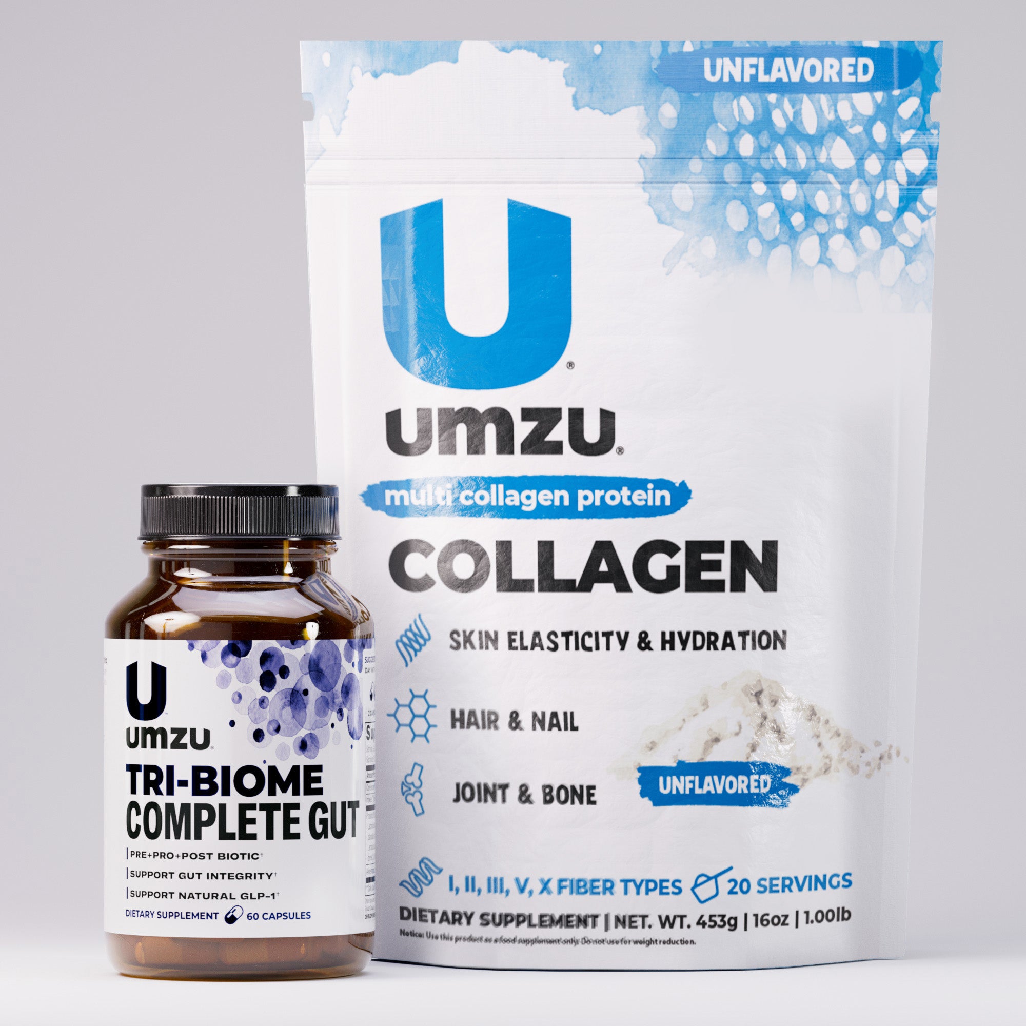 Beauty Bundle: Collagen and Tri-Biome Bundles UMZU Unflavored
