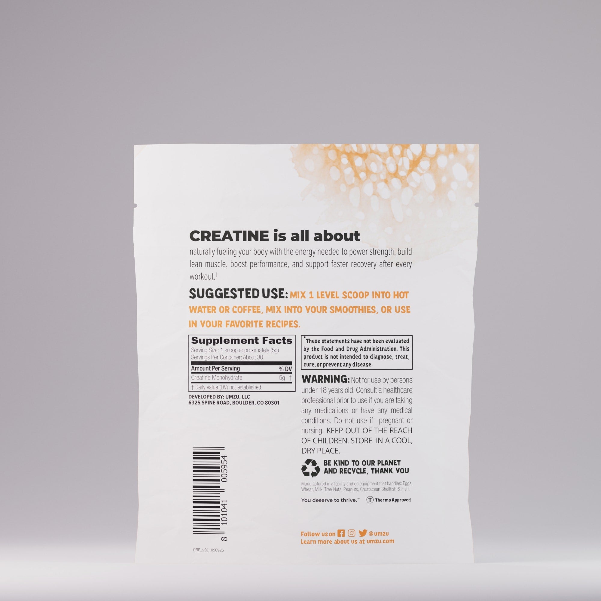Creatine: 3 Pack Bundle Powder UMZU