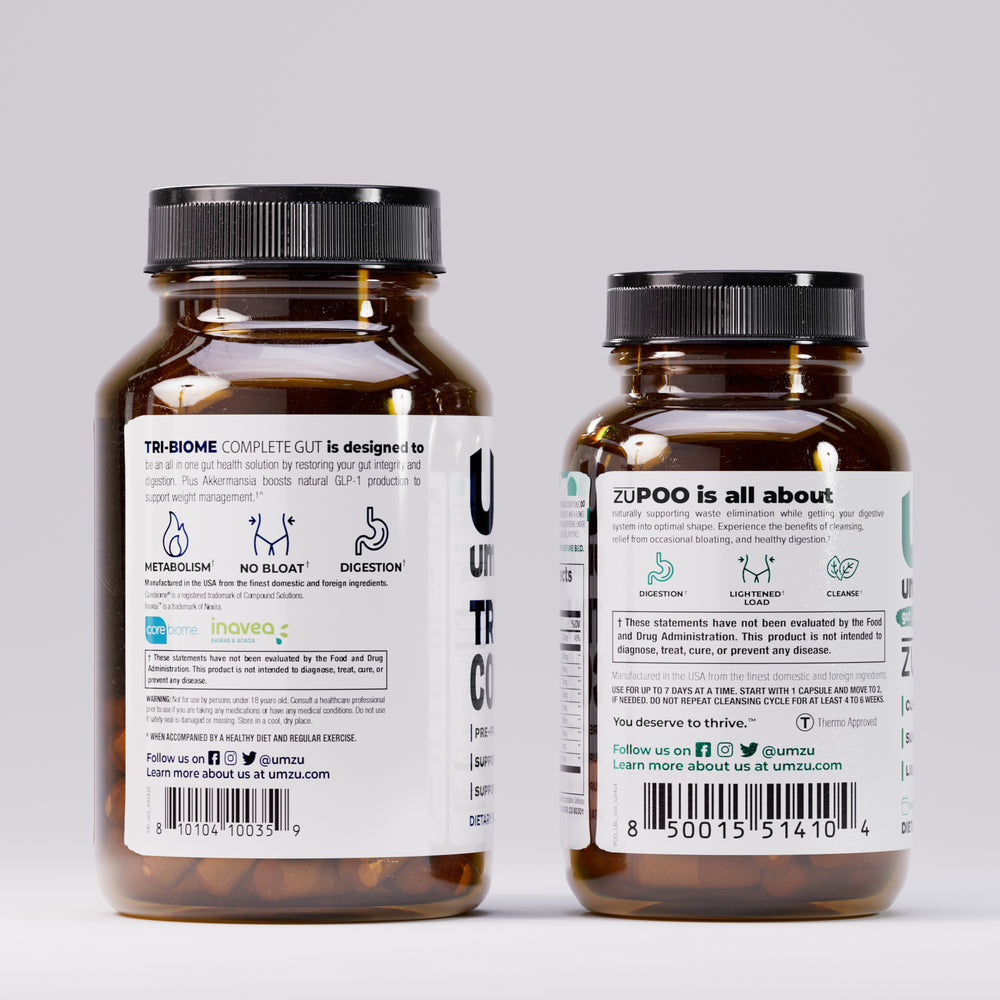 Happy Gut Duo Bundle: Tri-Biome and zuPOO Bundles UMZU