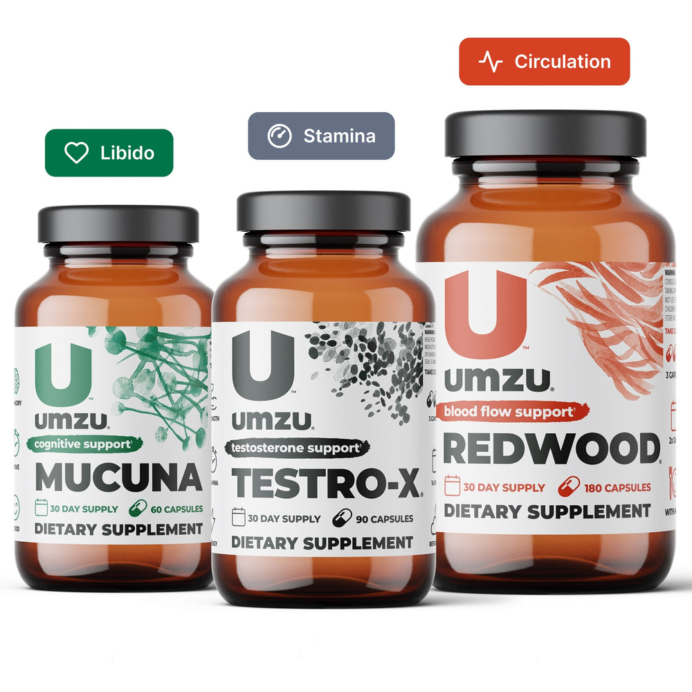 Libido Bundle: Mucuna Pruriens, Testro-X & Redwood Bundles UMZU   