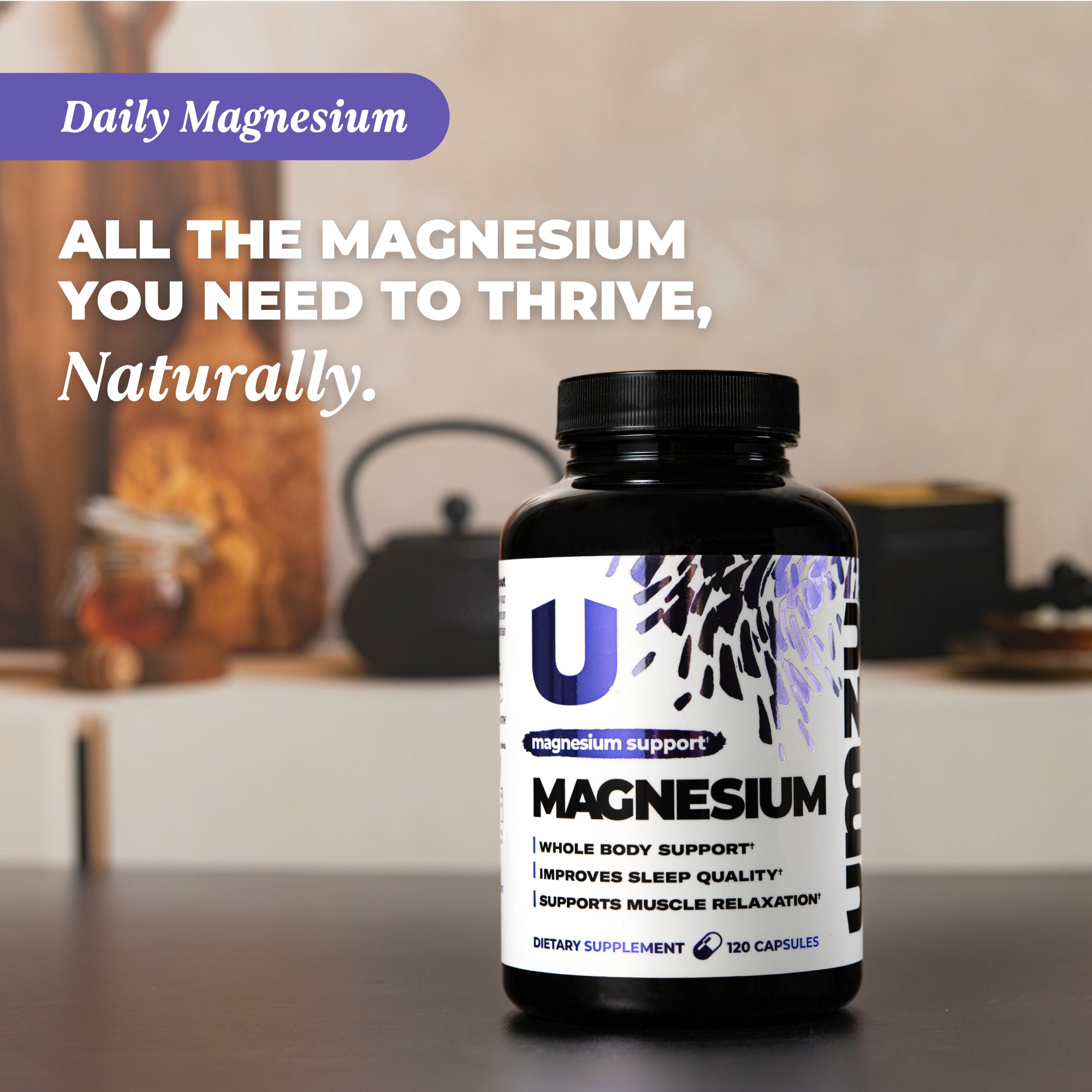 Daily Magnesium: Metabolism, Energy & Sleep Support Capsule UMZU