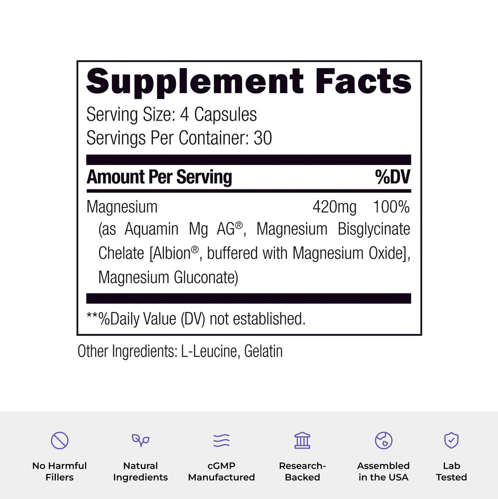 Daily Magnesium: Metabolism, Energy & Sleep Support