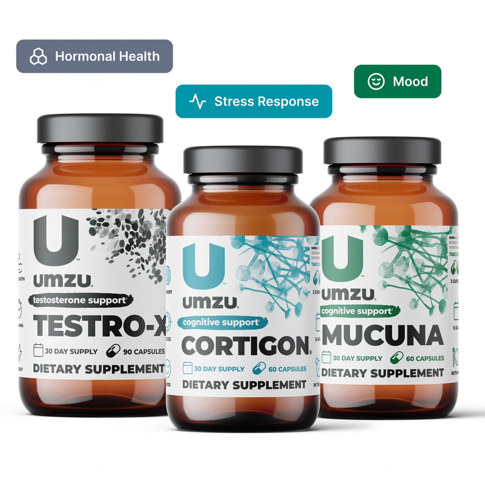 Mood Bundle: Testro-X, Cortigon & Mucuna Pruriens Bundles UMZU
