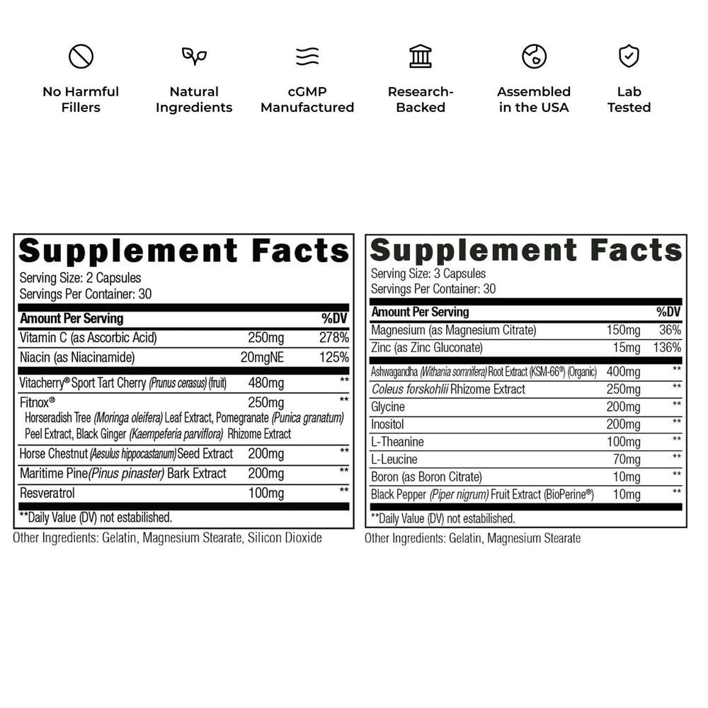 Peak Performance Bundle: Boost Testosterone and Blood Flow Capsule UMZU