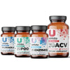 Total Gut Health Optimization Bundle: zuEnzymes, ACV+Prebiotics, zuPoo, and Floracil50 Bundles UMZU   