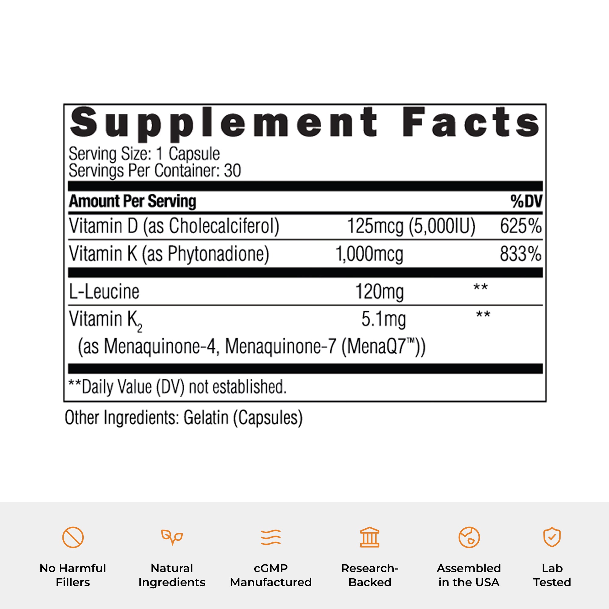 Vitamin D3 + K2 : 3 Pack Bundle Capsule UMZU
