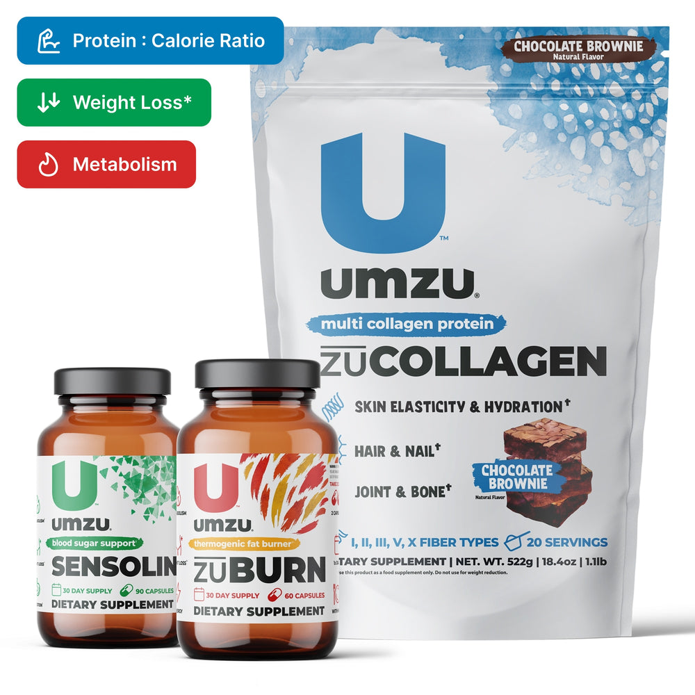 Weight Loss Bundle: Collagen, Sensolin GLP-1, zuBurn Bundles UMZU