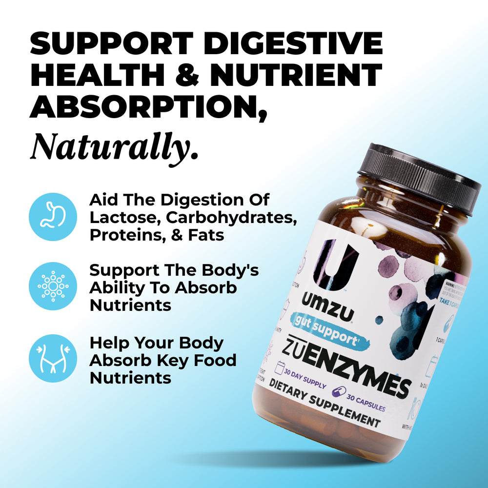 zuEnzymes: Digestion, Gut Health & Absorption Capsule UMZU