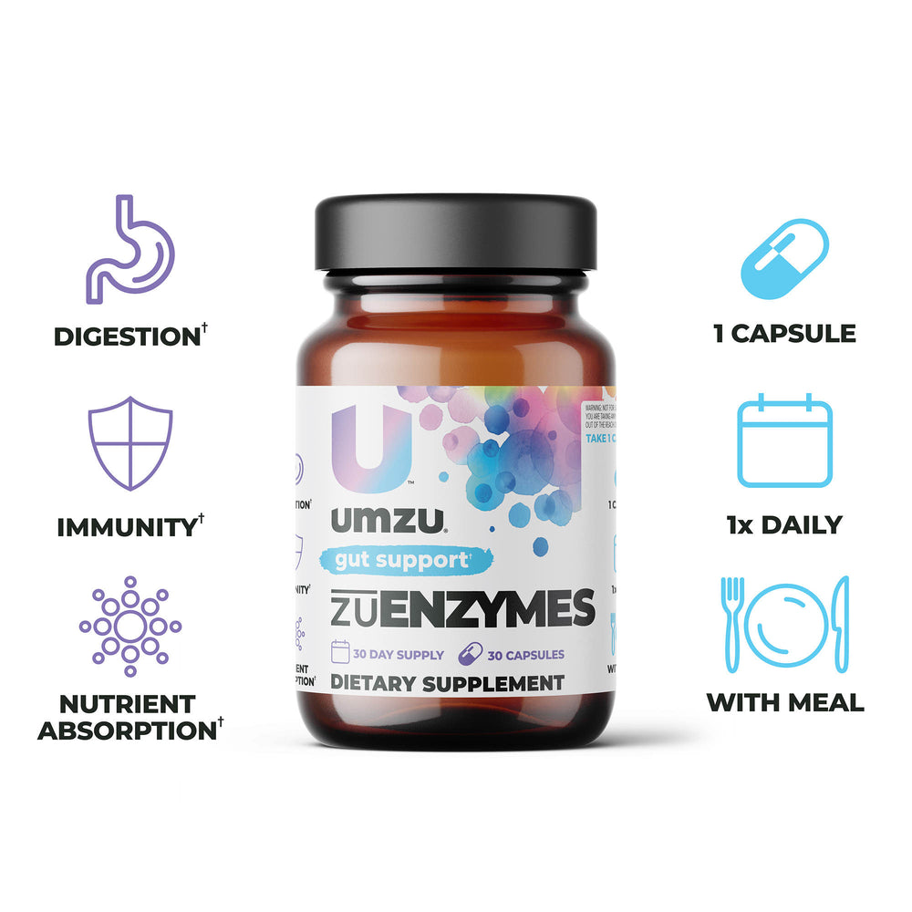 Total Gut Health Optimization Bundle: zuEnzymes, ACV+Prebiotics, zuPoo, and Floracil50 Bundles UMZU   
